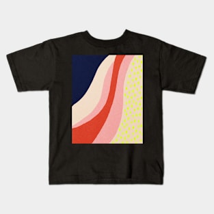 Abstract yellow rain, Abstraction Kids T-Shirt